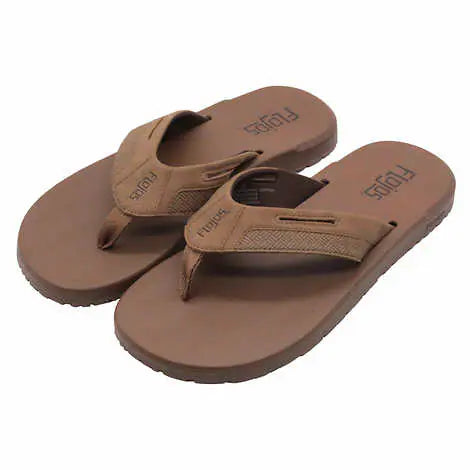 Flojos Men's Flip Flop, Tan, 12